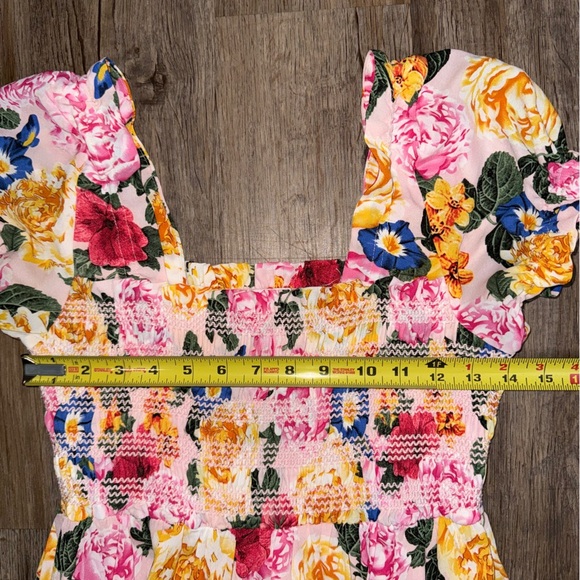 Buddy Love • Floral Smocked Maxi Dress - Picture 4 of 12